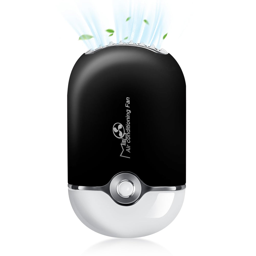 Ventilateur mlogiroa pour cils portable noir, pratique en cabine et en déplacement