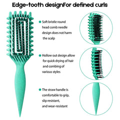 Brosse Candybrush de MMBVSZ pour démêler les boucles frisées sans tirer.