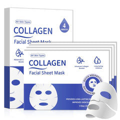 MMV Masque Visage Collagène 4 Pack – packshot montrant l’hydratation en profondeur