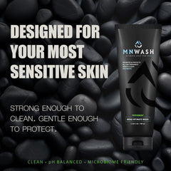 MNWASH gel douceur – application: nettoyage délicat sans dessèchement.