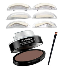 Moakxer Sourcils: tampon-poudre imperméable pour une tenue durable.