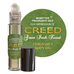 MOBETTER FRAGRANCE OILS impression Creed Green Irish Tweeds roll-on sur bouteille pour senteur durable.