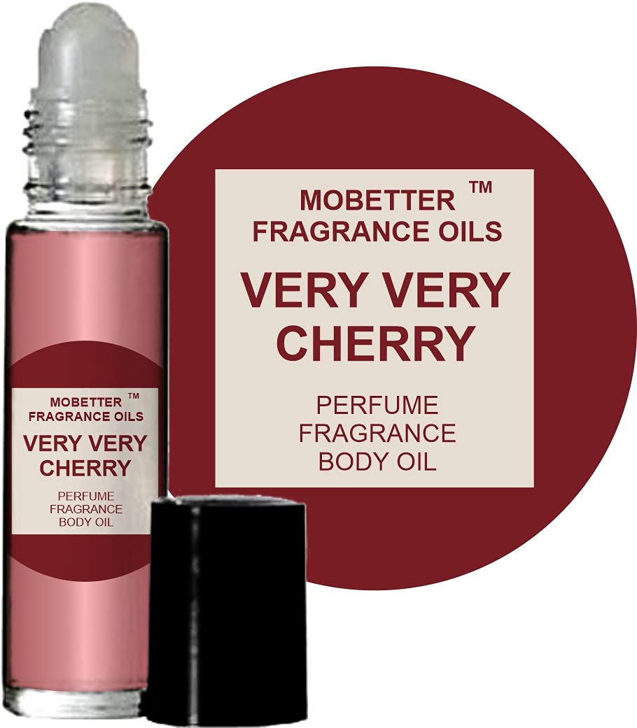 MOBETTER Very Very Cherry – bouteille roll-on portable pour parfum durable.