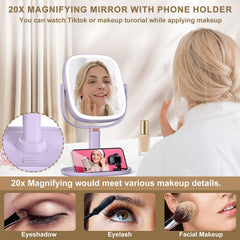 Mocado Miroir hauteur reglable pour s’adapter a votre plan de travail.