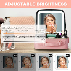 Mocado miroir lumineux 10x magnifiant pour retouches précises.