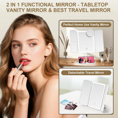 Mocado miroir maquillage 3x pour inspection fine du teint