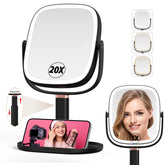 Mocado miroir maquillage lumineux avec double face pour vue globale et détails