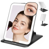 Mocado miroir voyage avec lumière, vue frontale, pratique pour maquillage rapide en déplacement.