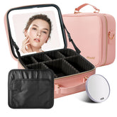 Mocado sac-maquillage de voyage avec miroir éclairé intégré, pratique en déplacement.