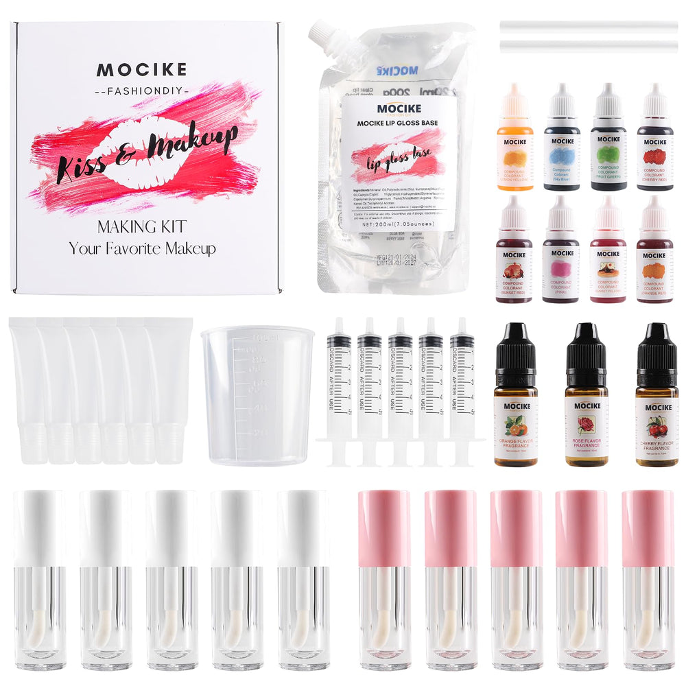 Kit Mocike gloss lèvres prêt à l’emploi pour atelier créatif.