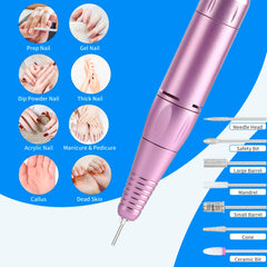 Kit forets 7 pièces MOCOWIND pour limer et polir les ongles