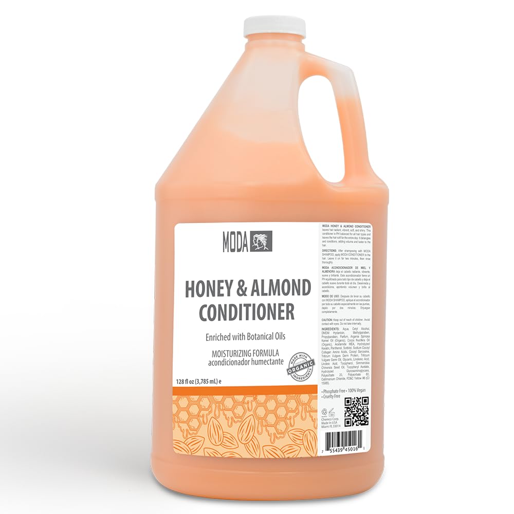 MODA Conditionneur Miel Amande - bouteille élégante nourrit les cheveux et démêle