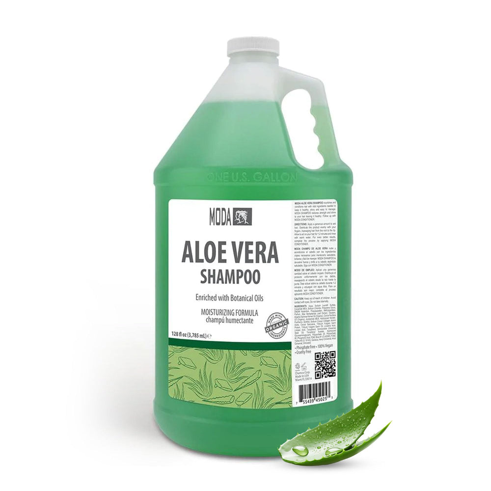 MODA Shampoing Hydratant, bouteille visible pour hydrater tous types de cheveux
