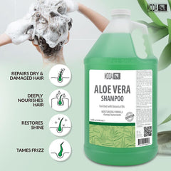 MODA Shampoing Hydratant, étiquette ingrédients mettant en avant actifs nourrissants