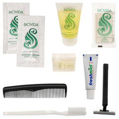 Moda West 24 kits hygiène, 9 articles, pochette compacte idéale déplacement