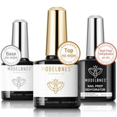 Modelones base gel 10 ml, base lisse et durable pour une manucure professionnelle.