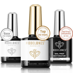 Modelones base gel 10 ml, base lisse et durable pour une manucure professionnelle.