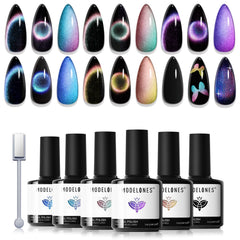 Modelones base noire – fond neutre pour révéler l’effet chat-œil.