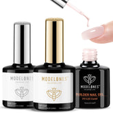 Modelones bouteille gel builder nude rose pour renforcer les ongles fragiles