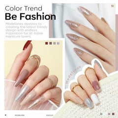 Modelones bouteille vernis gel et brosse facilitant l application propre.