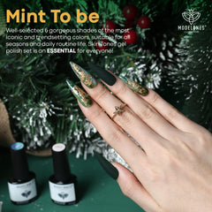 Modelones bouteilles vernis gel six couleurs, palette prête à l'emploi.