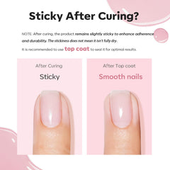 Modelones gel used as a strengthening overlay on natural nails.