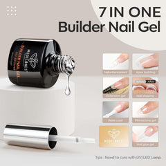 Gel-builder avec brosse intégrée — application fluide et rapide.