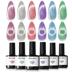 Modelones Cat Eye Gel Vernis ensemble 6 couleurs pour des ongles éclatants