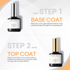 Couche de finition Modelones en flacon clair, brillance longue durée.