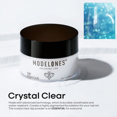 Modelones Poudre Dip Claire – utilisation facile à domicile