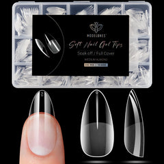 Modelones embouts ongles amande demi-mat pour adhérence améliorée.