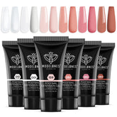 Modelones ensemble gel poly-ongles: six couleurs pour votre manucure quotidienne.