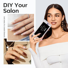 Modelones extensions ongles amande en 3 minutes pour gain de temps.