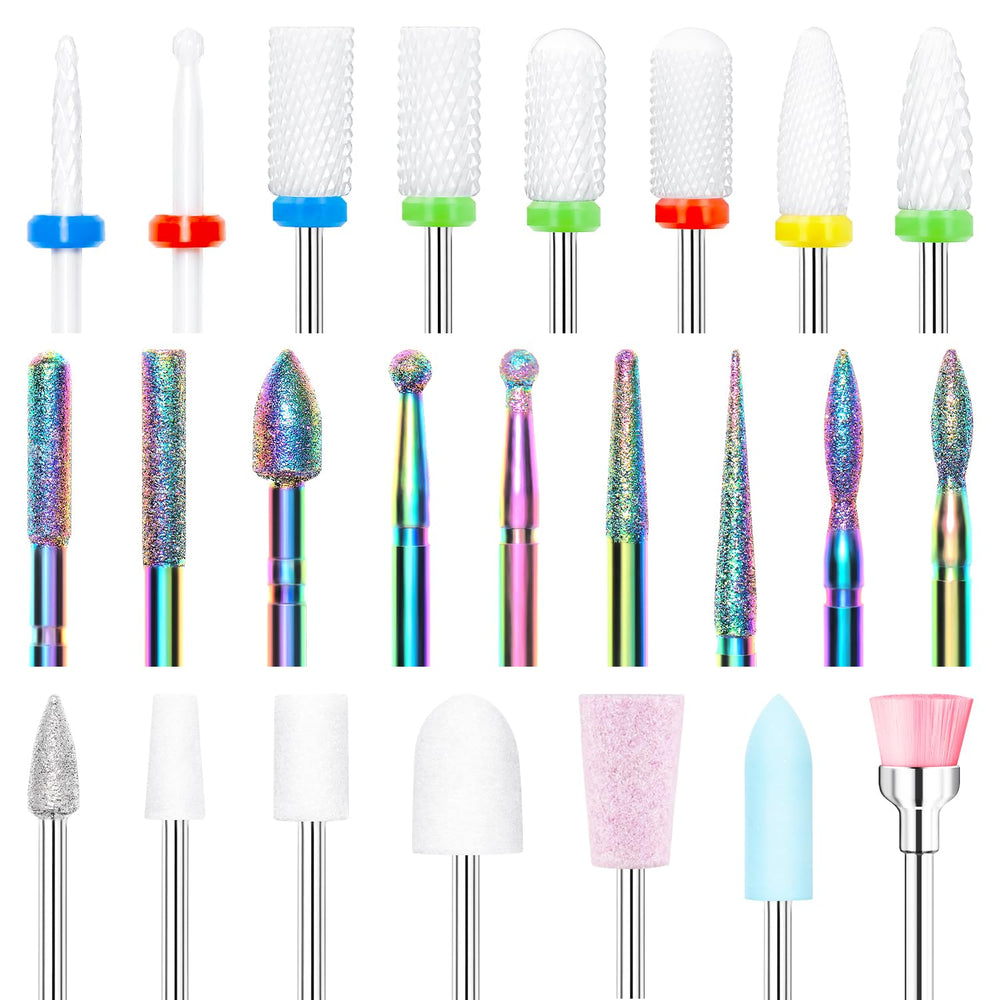Modelones ensemble forets ongle ceramique pour un polissage lisse