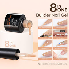 Gel 8-en-1 Modelones base couleur et renforcement