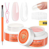 Modelones Gel Builder — 2 couleurs pour un rendu clair et net sur les ongles.