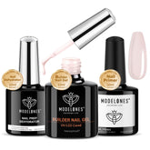 Modelones gel-builder ongles, bouteille 10 ml, application facile et couvrante.