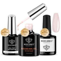Modelones gel-builder ongles, bouteille 10 ml, application facile et couvrante.