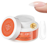 Modelones gel de construction transparent pour extensions et finition cristalline.