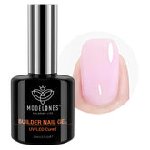 Modelones Gel Construction Ongles 8-en-1 offre une base rose durable.