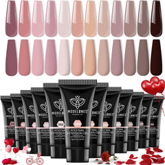 Modelones Gel Poly Ongles ensemble de 12 couleurs pour toutes les saisons