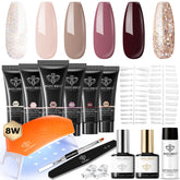 Kit Modelones poly gel extension 6 couleurs pour démarrer facilement les ongles à domicile