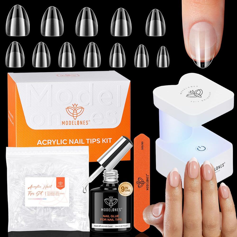 Modelones kit ongles gel 9 en 1, ensemble complet pour une manucure à domicile.