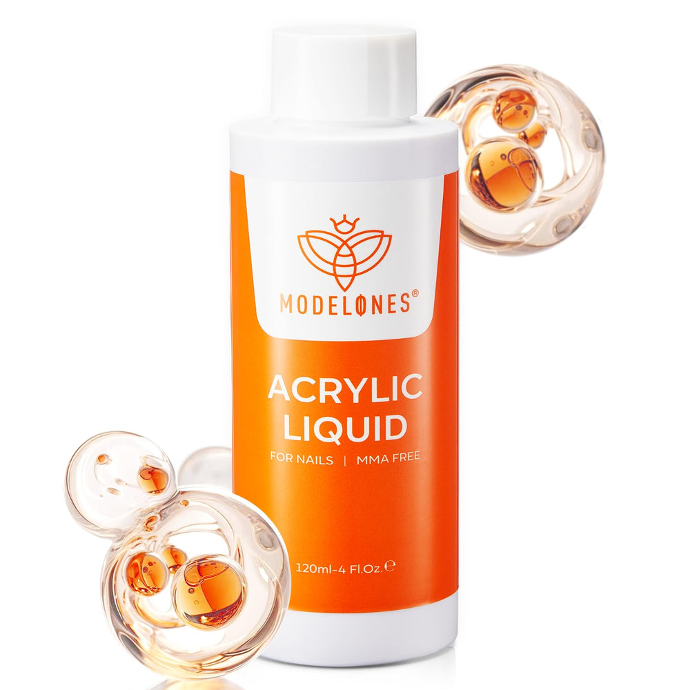Bouteille Modelones Monomère 120 ml sans MMA pour des ongles propres.