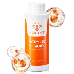 Bouteille Modelones Monomère 120 ml sans MMA pour des ongles propres.