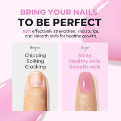 Surface des ongles montrant l'effet couvrant et lissage par Modelones