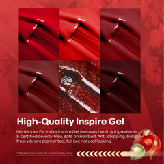Modelones pinceau glissant assure une application rapide et uniforme du gel.