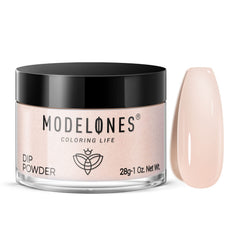 Modelones poudre dip translucide nude, effet naturel et durable sans lampe
