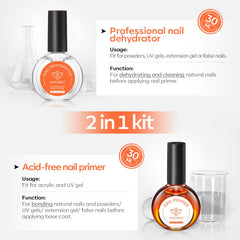 Primer Modelones – application fluide sur l’ongle pour une adhérence renforcée.