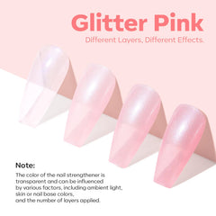 modelones sechage-rapide ongles glitter rose : séchage rapide en couches fines